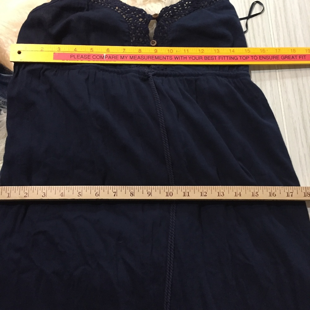 Lucky Brand Dress Dark Blue Spaghetti Strap XS - Picture 7 of 7